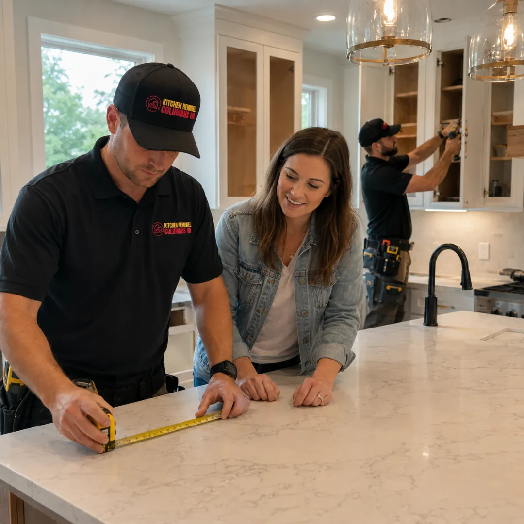 New kitchen cabinets in a Columbus, OH remodel